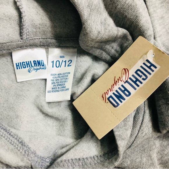 HighLand Original boy’s hoodie kangaroo pocket pull over gray.10/12 - Picture 3 of 3